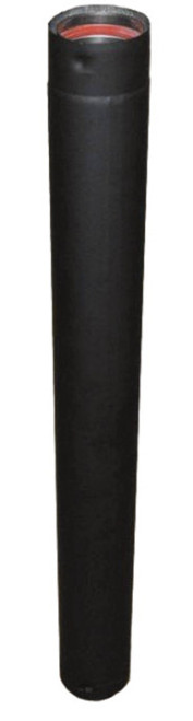 Rock-Vent Pellet Pipe - 304L Inner / Galvalume Outer Painted Black