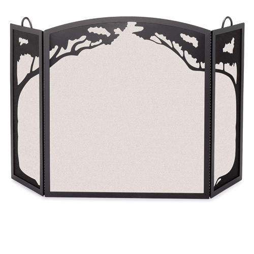 Pilgrim grand oak fireplace screen