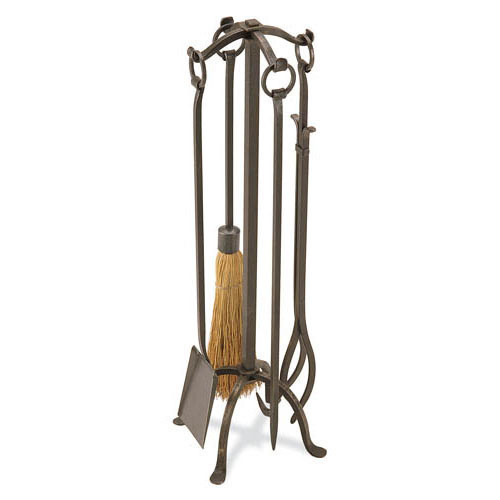 Pilgrim Craftsman Fireplace Tool Set - Vintage Iron