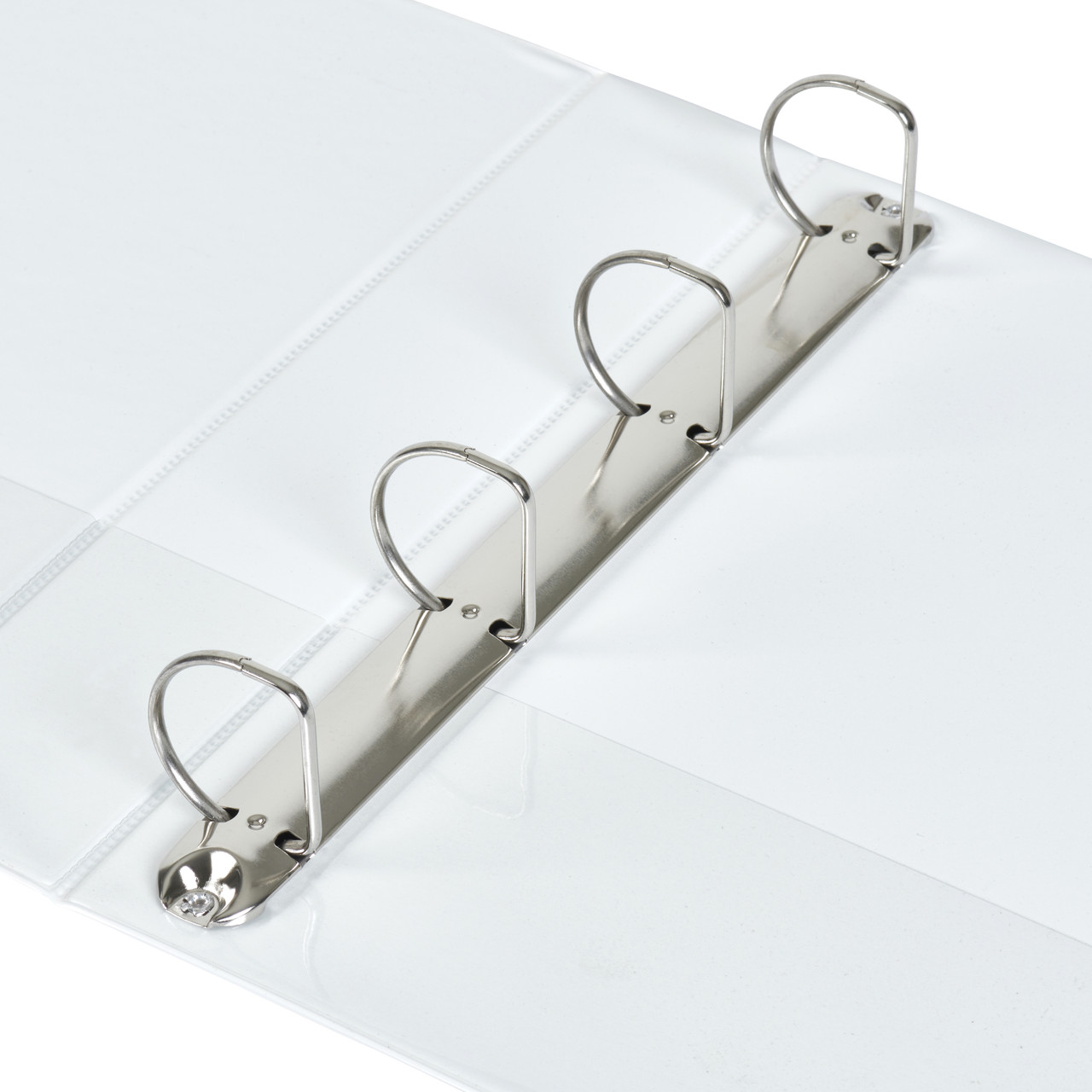 A4 4 Ring Binder 1.5 Inch White  Free Shipping On Orders Of $500