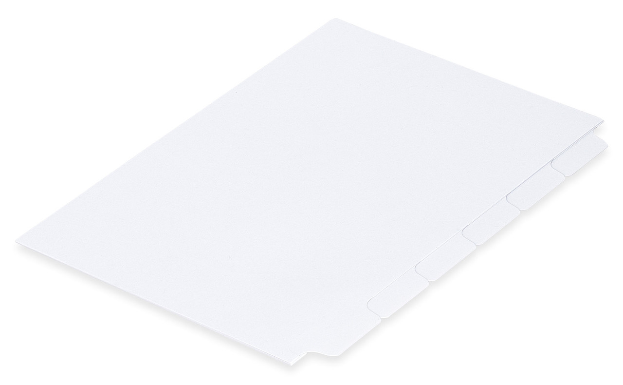A5 Divider Index Tabs 6-Bank | In Stock, Ships Today