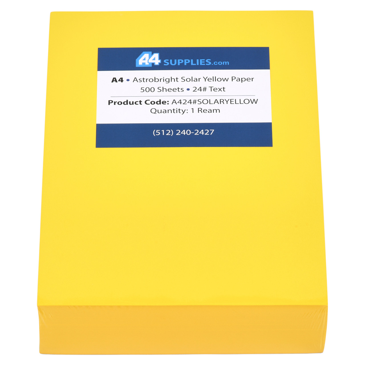 A4 Solar Yellow Copy Paper | Free Shipping On Orders Of $500