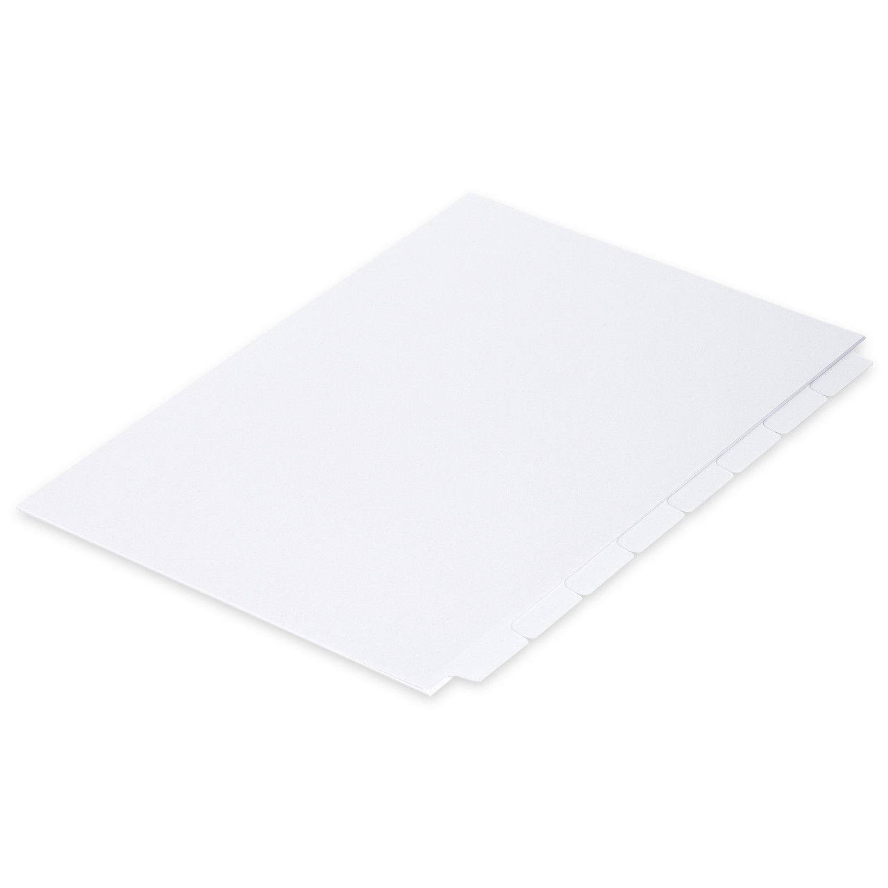 A4 8 Bank Mylar Tab Dividers Blank Printable (By The Set)