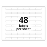 A4 6-Bank Clear Adhesive Tab Labels