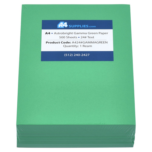 A4 24lb Gamma Green Paper