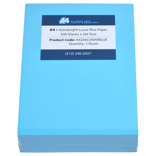 A4 24lb Lunar Blue Paper