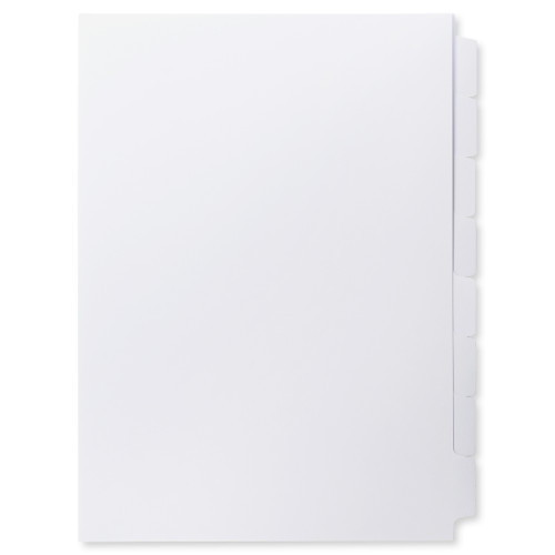 A4 8-Bank Uncoated Tab Stock (Uncoated Blank Tabs, Box Of 32 Sets)