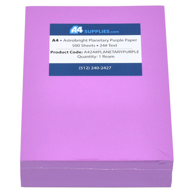 A4 Purple Copy Paper | Free Shipping On Orders Of $500