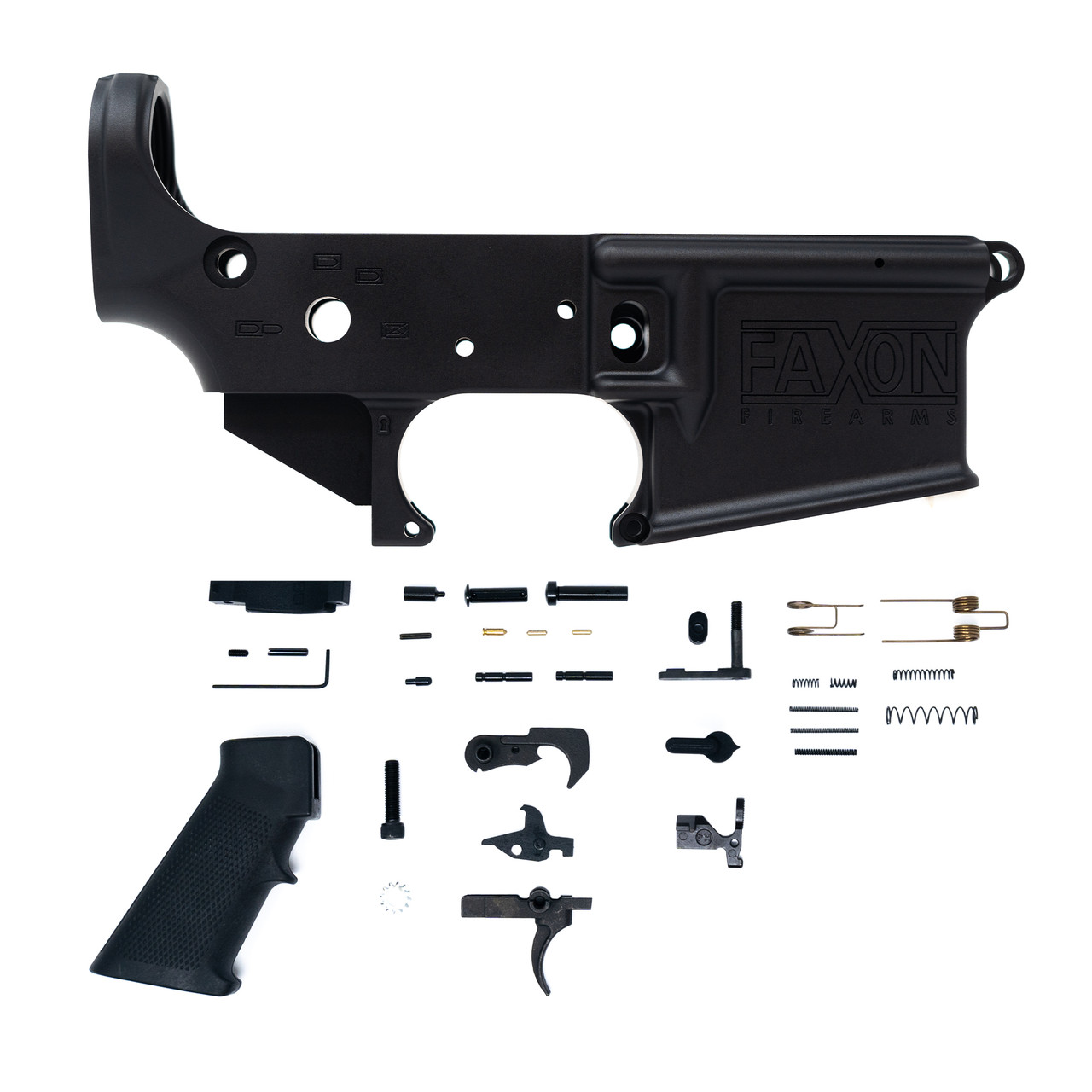 Faxon AR 15 Forged Receiver Stripped Anodized Black With