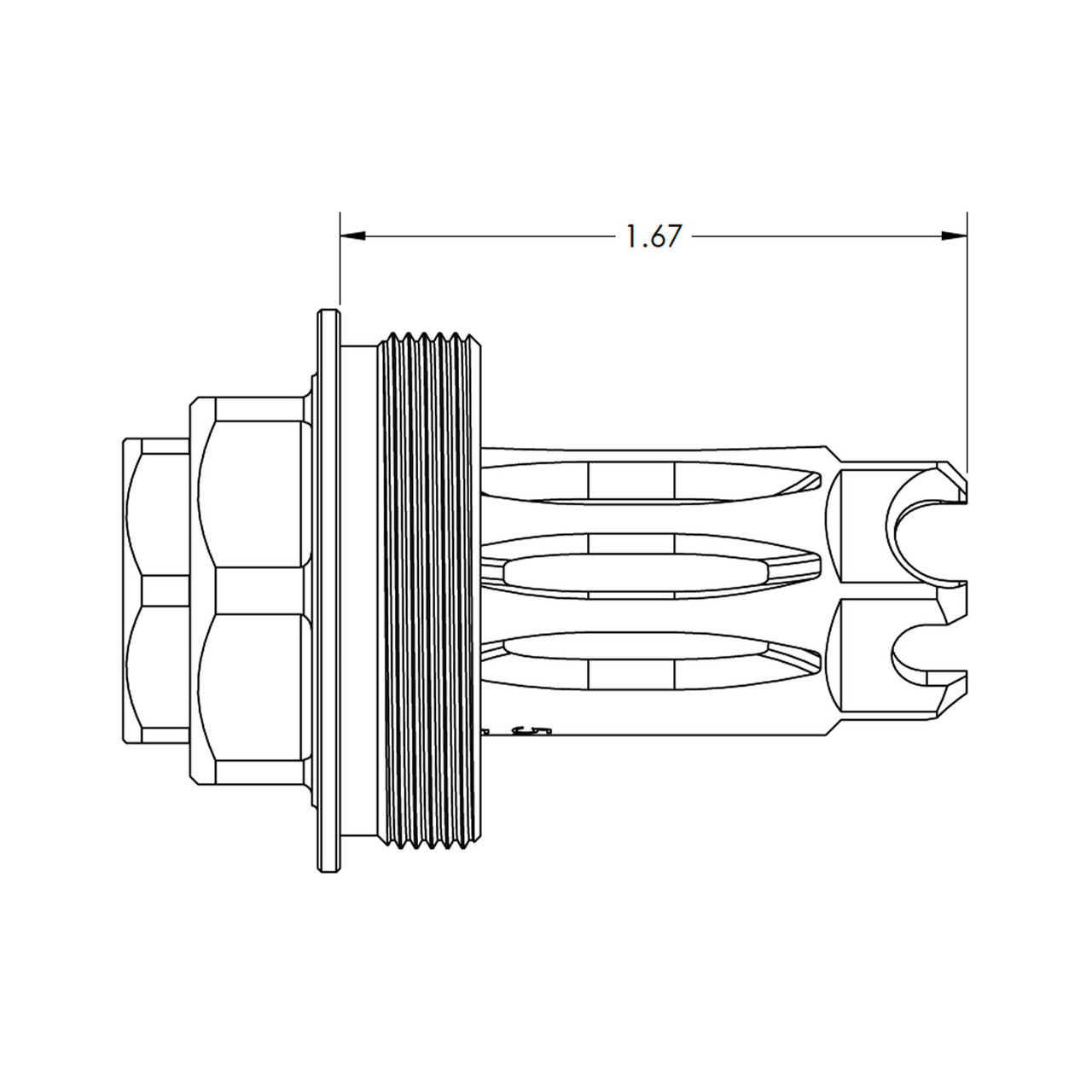 Faxon MuzzLok® Plan B Flash Hider 1/2x28 – Stainless
