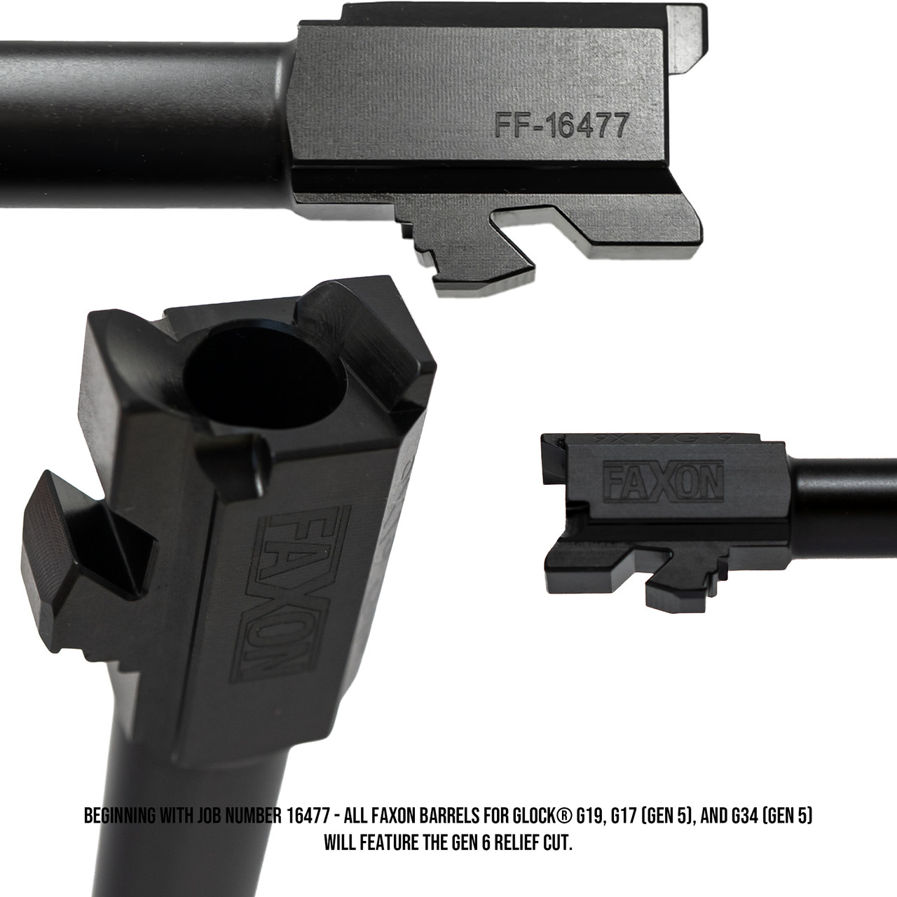 Faxon Duty Series, Threaded, Nitride for Glock 34 Gen 5–6