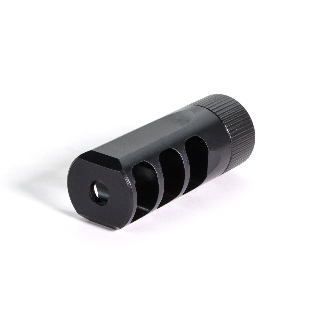 Faxon MuzzLok® Gunner 3-Port 5.56 Muzzle Brake – Nitride | 1/2x28