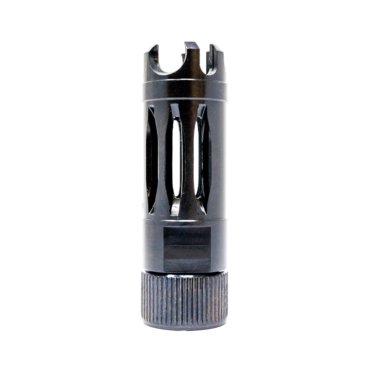 フクモン Faxon 5.56 MuzzLok® Ported Flash Hider, Steel, QPQ Nitride - Faxon