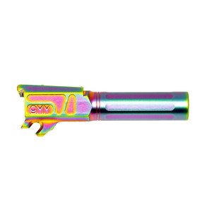 Faxon Match Series Straight Fluted Barrel for P365, 1/10 Twist, 416-R Material, Chameleon PVD Finished, Target Crowned, Non-Threaded Faxon Match Series Straight Fluted Barrel for P365, 1/10 Twist, 416-R Material, Chameleon PVD Finished, Target Crowned, Non-Threaded