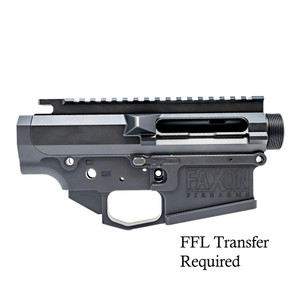 Faxon Billet AR-10 Receiver Set - Upper & Lower, Stripped, Anodized Black Faxon Billet AR-10 Receiver Set - Upper & Lower, Stripped, Anodized Black