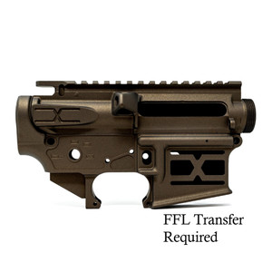 Faxon AR-15 X-Tra Lite Receiver Set - Upper and Lower, stripped, Midnight Bronze Cerakote Faxon AR-15 X-Tra Lite Receiver Set - Upper and Lower, stripped, Midnight Bronze Cerakote