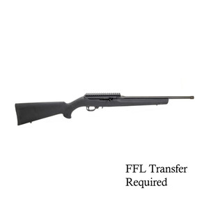 FX22 Rifle with black Hogue® stock and 16-inch pencil barrel, side profile on a white background. FX22 Rifle with black Hogue® stock and 16-inch pencil barrel, side profile on a white background.