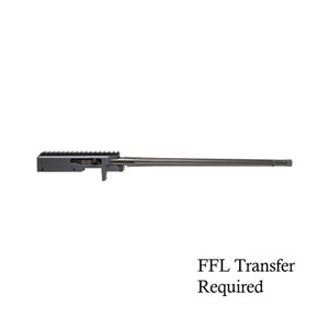FX22 Complete Barreled Action with 16" straight fluted medium barrel in black, precision-focused on white background. FX22 Complete Barreled Action with 16" straight fluted medium barrel in black, precision-focused on white background.