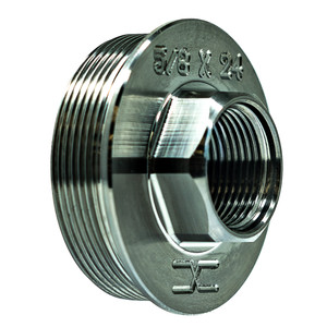 FAXON 5/8x24 TITANIUM DIRECT THREAD TO HUB ADAPTER