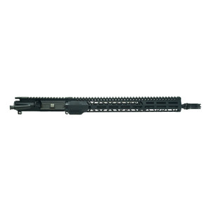 Faxon Duty Series 16-inch Gunner 5.56 Barreled Upper Suppressor Ready – full left-side profile with 15-inch M-LOK handguard and Plan B compatible flash hider.”