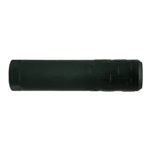 Faxon Harmonix Ti-CONEL .36 Cal Rifle Suppressor in titanium with Inconel 718 blast baffle and high-temp ceramic coating — side profile view showing HUB mount interface
