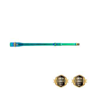 Exclusive Faxon Match Series 14.5" Pencil Barrel, 223 Wylde, 416R steel, Nitride finish with Nickel Teflon Extension in Chameleon PVD. 2022-2023 Shooting Choice Gold Winner. Exclusive Faxon Match Series 14.5" Pencil Barrel, 223 Wylde, 416R steel, Nitride finish with Nickel Teflon Extension in Chameleon PVD. 2022-2023 Shooting Choice Gold Winner.