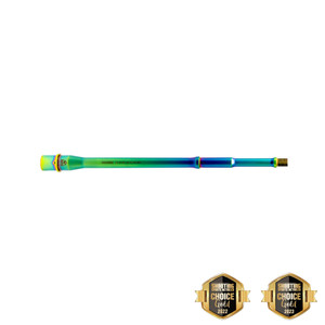 Faxon Match Series 14.5" Gunner AR-15 Barrel, .223 Wylde, Mid-Length, 416-R Stainless with eye-catching Chameleon PVD finish and 5R rifling. 2022-2023 Shooting Choice Gold Winner. Faxon Match Series 14.5" Gunner AR-15 Barrel, .223 Wylde, Mid-Length, 416-R Stainless with eye-catching Chameleon PVD finish and 5R rifling. 2022-2023 Shooting Choice Gold Winner.