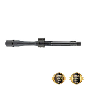 Faxon 10.5-inch Gunner 300 BLK AR-15 Barrel, Pistol-Length 4150 Nitride, with Pinned Gas Block - 2022-2023 Shooting Choice Gold Winner. Faxon 10.5-inch Gunner 300 BLK AR-15 Barrel, Pistol-Length 4150 Nitride, with Pinned Gas Block - 2022-2023 Shooting Choice Gold Winner.
