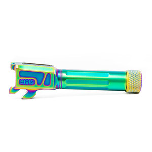 Faxon Match Series Straight Fluted Barrel for M&P® Shield/Shield Plus, 416-R, Chameleon PVD, Threaded Faxon Match Series Straight Fluted Barrel for M&P® Shield/Shield Plus, 416-R, Chameleon PVD, Threaded
