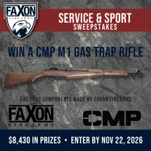 Win a CMP M1 Gas Trap Rifle: Enter the Faxon Service & Sport Sweepstakes