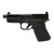Faxon FX-19 Hellfire compact 9mm pistol left side profile showing FX-19 Gen 2 compact frame, Hellfire slide with aggressive lightening cuts, threaded Match Series barrel, and stippled grip