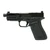 Faxon FX-19X Hellfire compact 9mm pistol left side profile showing full-size FX-19X Gen 2 frame, compact Hellfire slide with lightening cuts, threaded barrel, and stippled grip texture