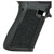 Close-up of Faxon FX19X frame grip panel showing aggressive molded texture pattern and Faxon logo