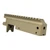 Faxon FF-22 10/22 receiver Champagne Cerakote - angled view showing engraving and Faxon X logo at end of picatinny rail