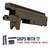 Faxon FF-22 10/22 receiver OD Green Cerakote — showing angles rear view and included V-Block, screws, and rubber bolt buffer