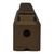 Faxon FF-22 10/22 receiver Midnight Bronze Cerakote — rear view showing Faxon X logo and cleaning port