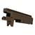 Faxon FF-22 10/22 receiver Midnight Bronze Cerakote — angled view showing engraved side and barrel inlet