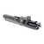 Angled view of Faxon 9mm PCC bolt carrier group highlighting ramped bottom for trigger compatibility.