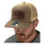 Faxon Olive/Khaki Snapback Hat - Leather Patch