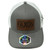 Faxon Charcoal/White Snapback Hat - Leather Patch