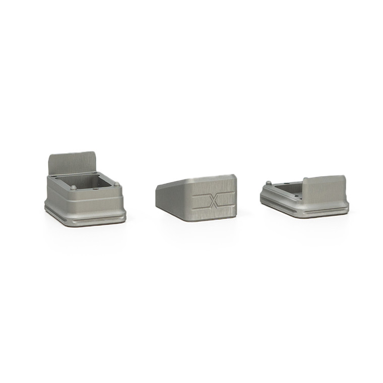 Faxon Modular Mag Extension for G19, Combo, Gray