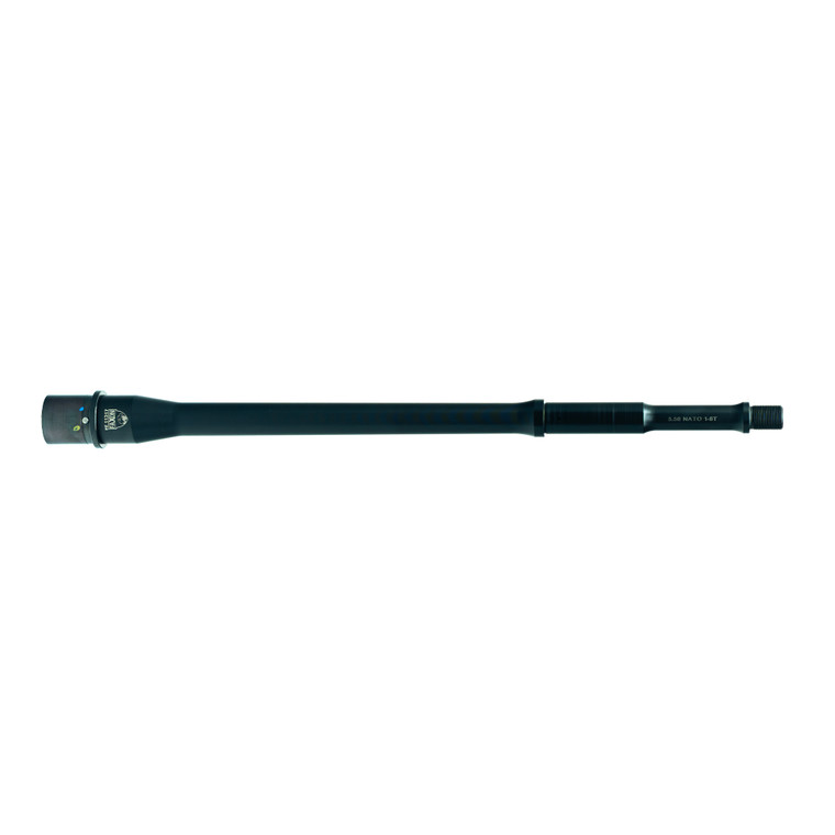 Faxon Duty Series 13.9" Gunner profile 5.56 NATO AR-15 barrel, 4150 CMV, QPQ nitride, mid-length gas, .625" gas journal, M4 feed-ramp extension, 1/2x28 muzzle