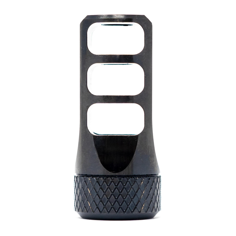 FAXON MUZZLOK® GUNNER 3-PORT 8.6 BLK STEEL MUZZLE BRAKE - NITRIDE