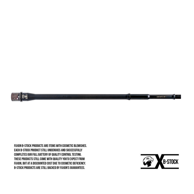 B-STOCK Faxon Duty Series 18" Gunner, 5.56 NATO, Rifle-Length, 4150 QPQ Nitride AR-15 Barrel