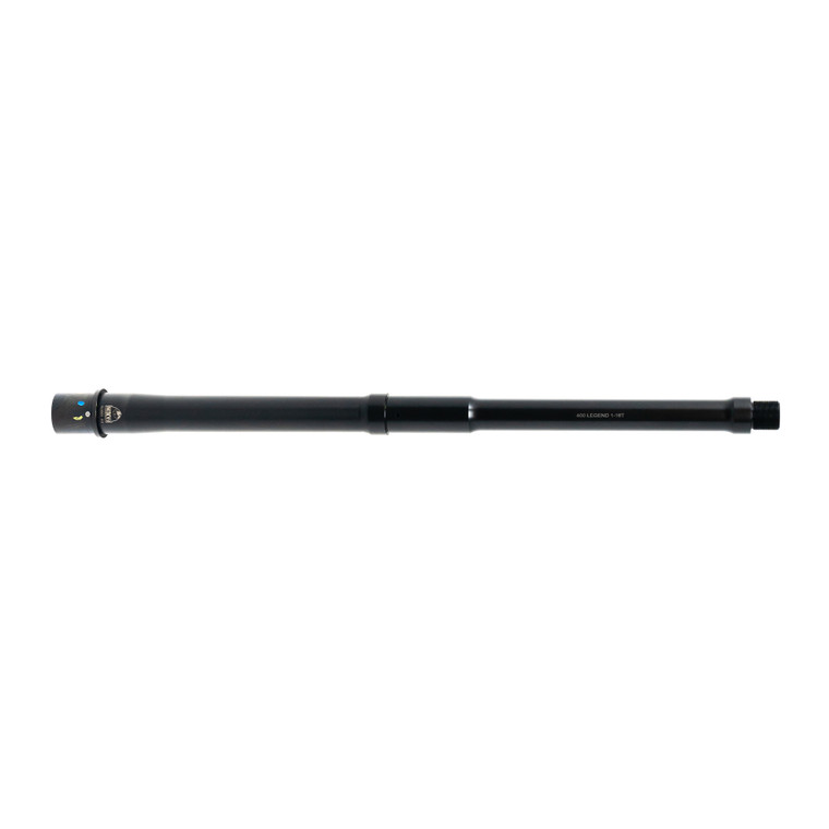 Faxon Duty Series 16" Gunner profile 400 Legend AR-15 barrel, 4150 CMV, QPQ nitride, carbine-length gas, .875" gas journal, Big Bore M4 extension, 11/16x24 muzzle
