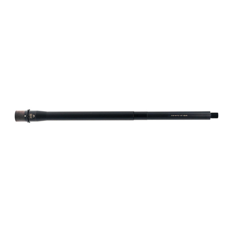 Faxon Duty Series HBAR Profile 16 inch 5.56 barrel — full side view mid-length gas Faxon Duty Series HBAR Profile 16 inch 5.56 barrel — full side view mid-length gas