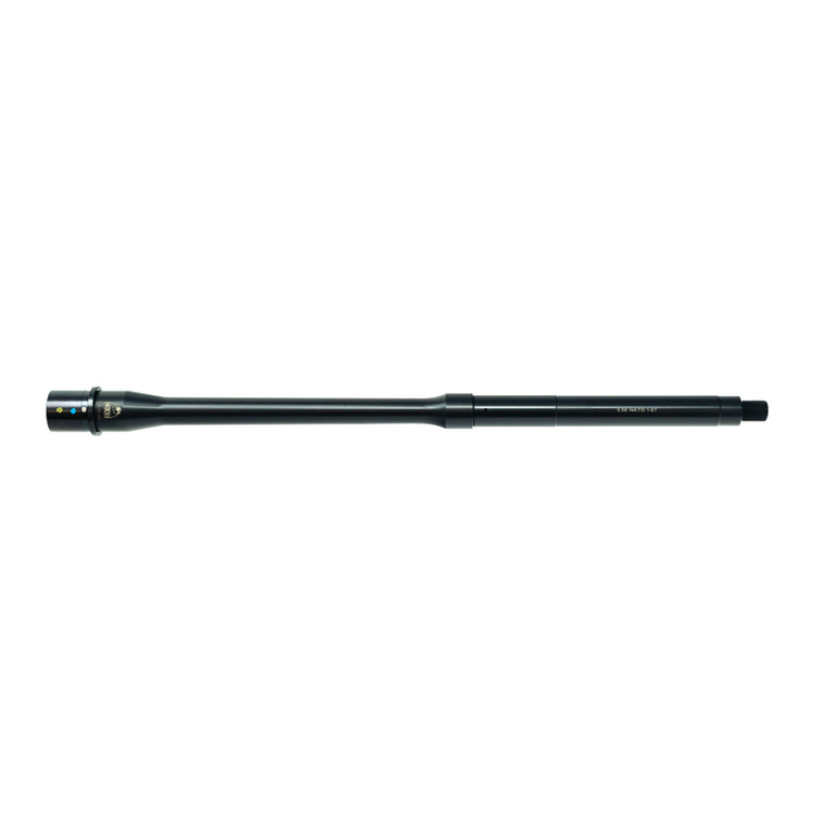 Faxon Duty Series 16" SOCOM profile 5.56 NATO AR-15 barrel, 4150 CMV, QPQ nitride, mid-length gas, .750" gas journal, M4 feed-ramp extension, 1/2x28 muzzle