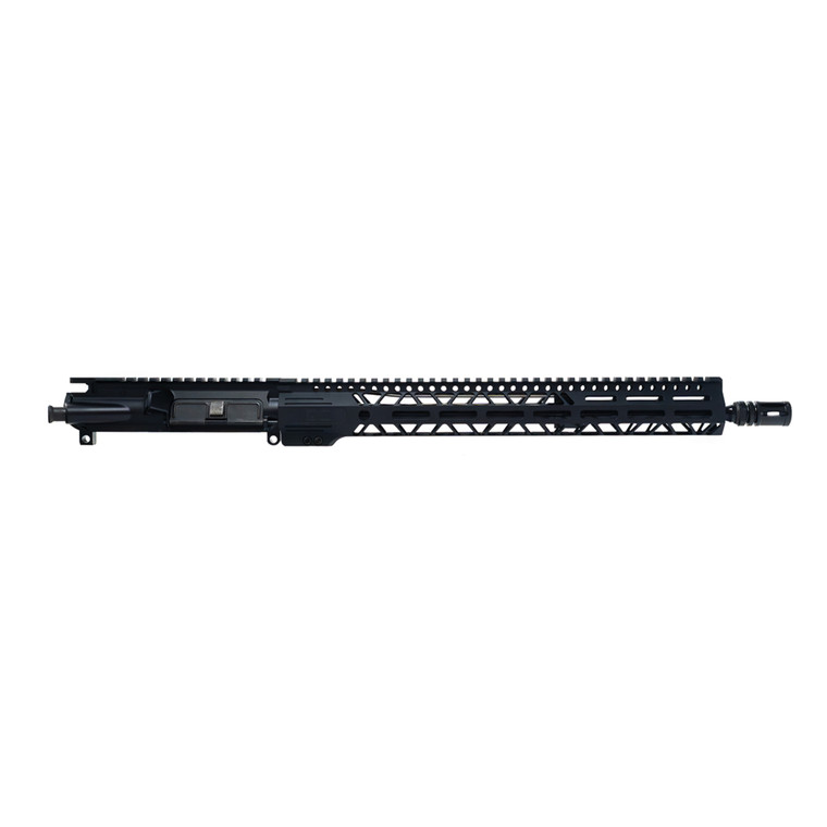 Faxon Duty Series 16-inch Gunner 5.56 barreled upper with 15-inch M-LOK handguard and A2 flash hider – left-side profile