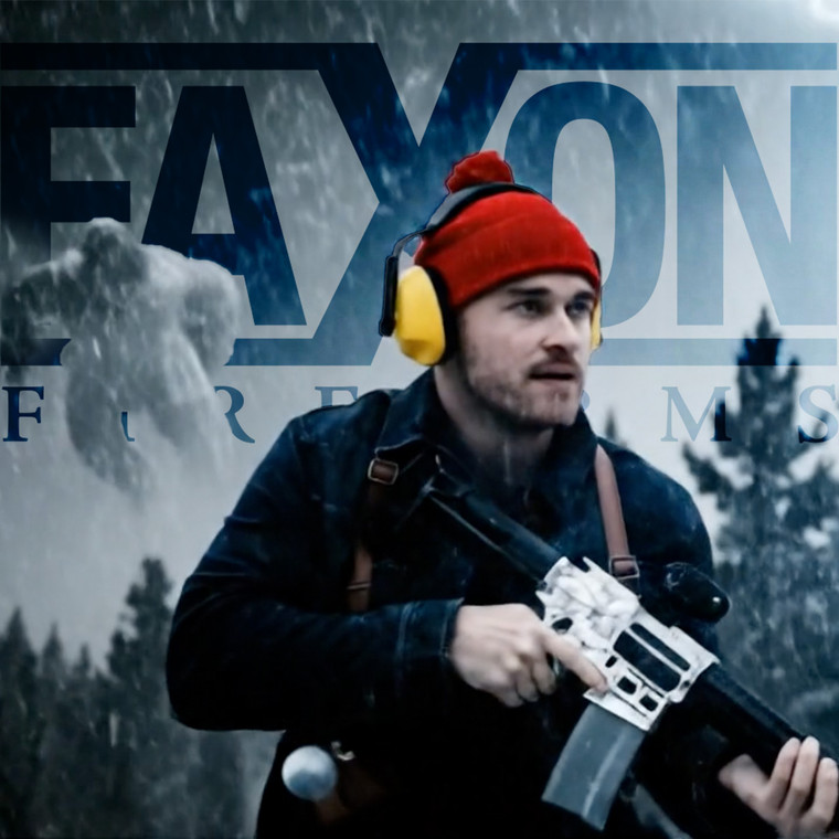 Teaser image of Faxon 300 BLK FRIDAY 2025 limited edition build — Snow Camo X-TRA LITE receiver, 10” carbon fiber handguard, and HARMONIX ION suppressor. Serialized, Collector’s Edition (Only 10).