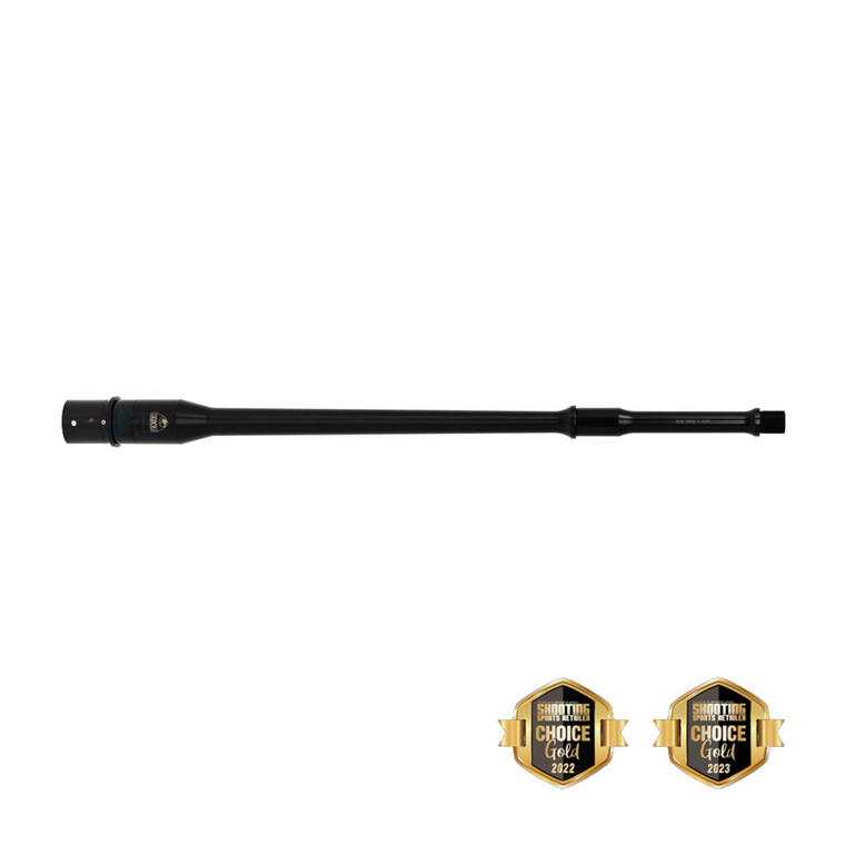 Faxon Duty Series 18" Pencil profile .308 Win AR-10 barrel, 2.03 lb, 4150 CMV, QPQ nitride, rifle-length gas, .750" gas journal, DPMS .308 extension, 5/8x24 muzzle